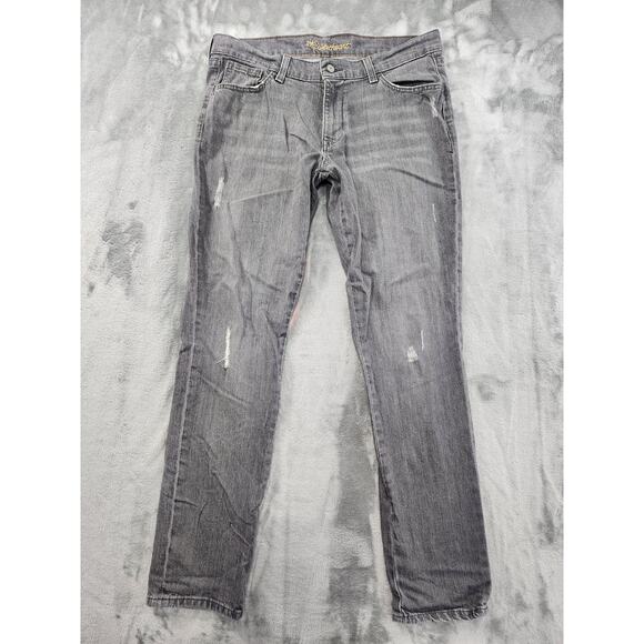 Old Navy The Sweetheart Distressed Mid Rise Skinny Jeans Size 10 Gray Stretch - Picture 1 of 14
